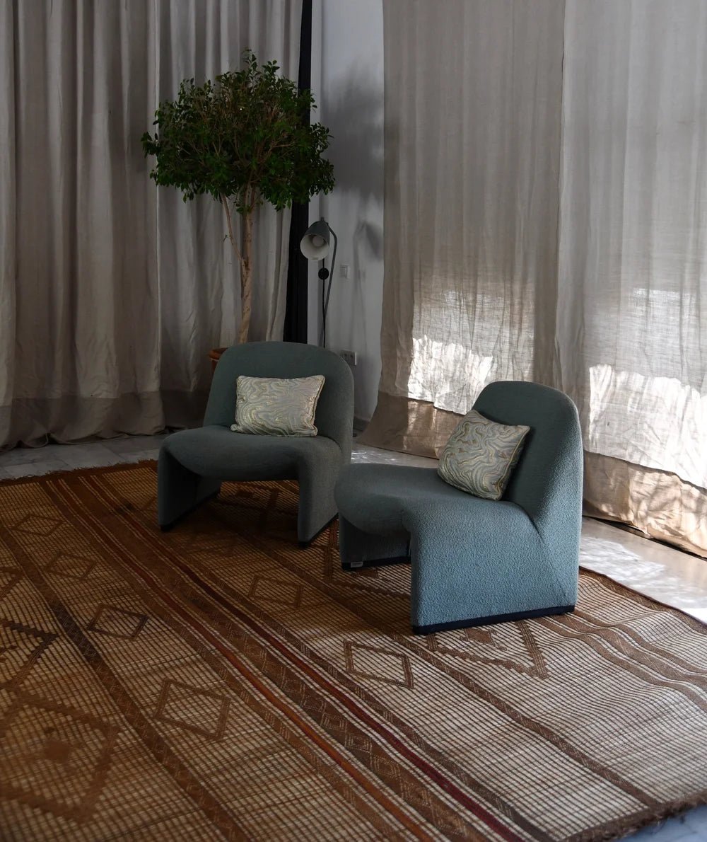 V102 - Thiya - Vintage Tuareg Mat - I 11.48' x 9.06' / 3.5m x 2.76m