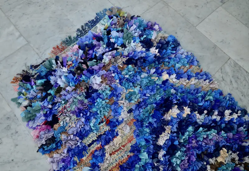 Boucherouite Berber Rug (BR8) - photo 2