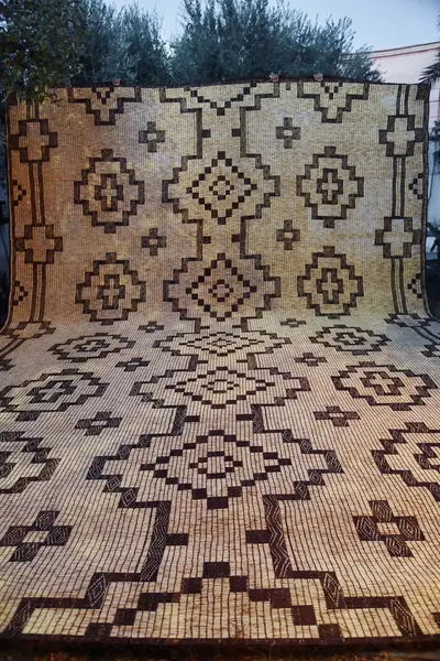 Tin Hinan — Vintage Tuareg Mat (C2T1)